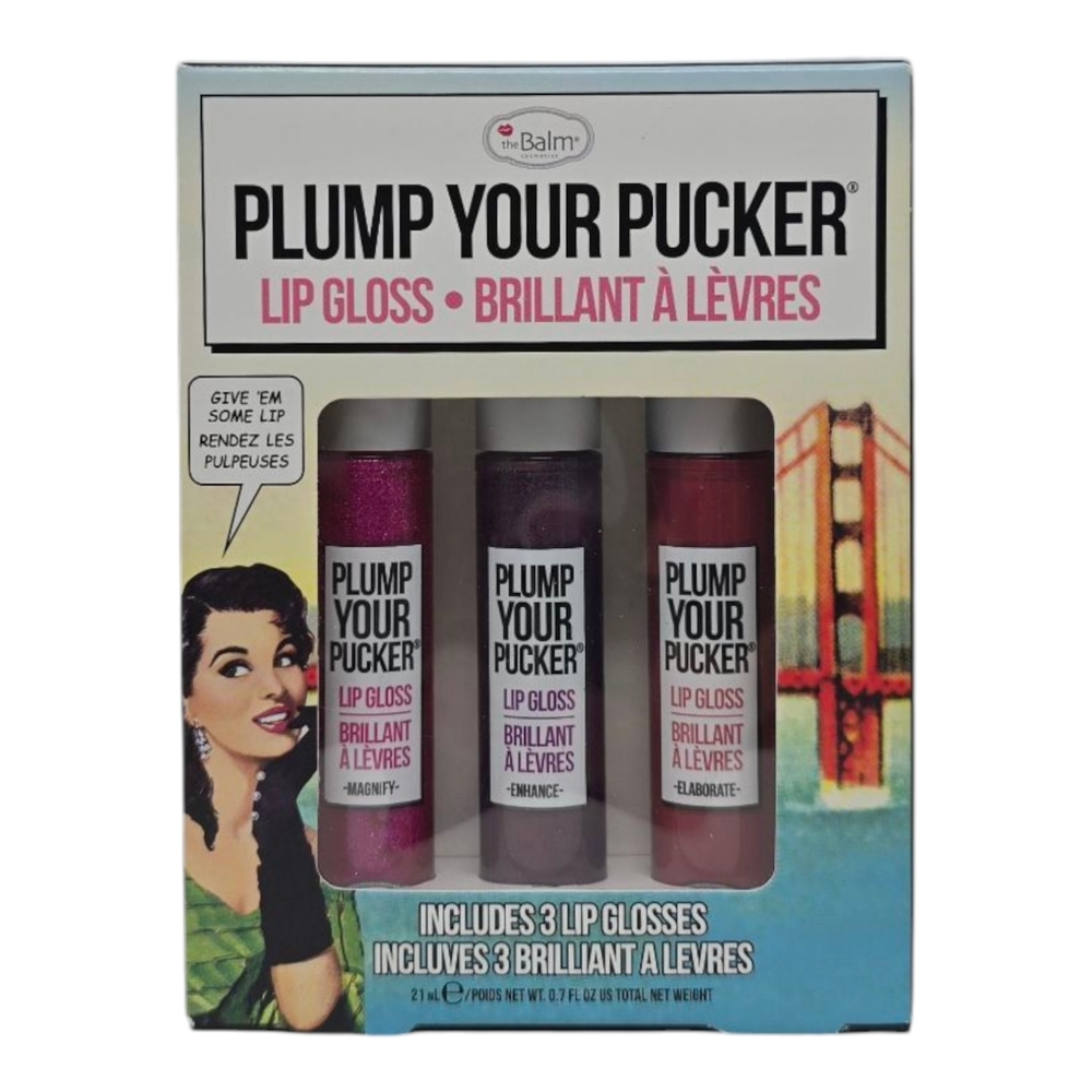 The Balm Plump Your Pucker Lip Gloss Trio - Magnify, Enhance & Elaborate